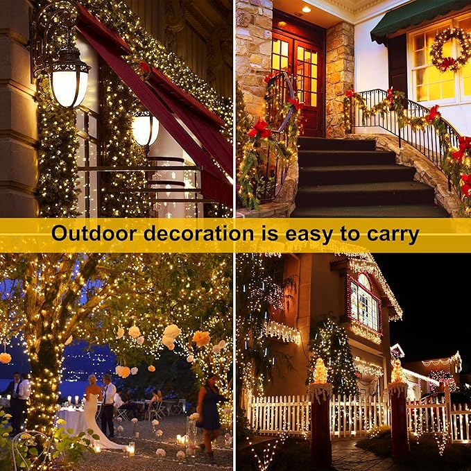 200LED Battery Operated Christmas Lights 8 Modes - Image 7