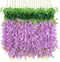 BLEUM CADE 20Pcs Purple Fake Wisteria Hanging Flowers, 3.6Ft/Pcs Artificial by BLEUMCADE