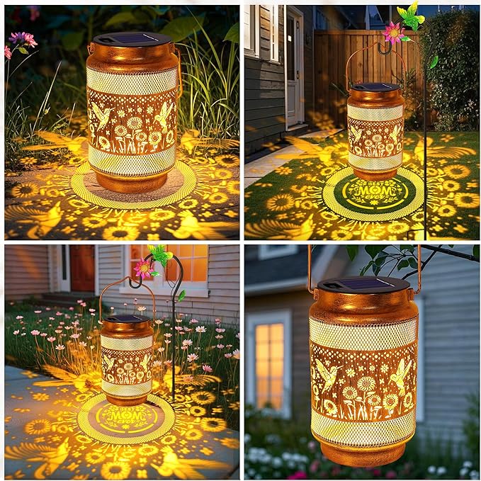 Gifts for Mom, Mom Gift Solar Lanterns Outdoor, Mother Birthday Gift from - Image 4