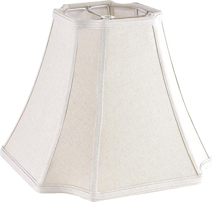 GOSO 1 Pc Square Cut Corner Medium Lampshade 13.2", 6.5x13.2x10.6" Spider by GOSO