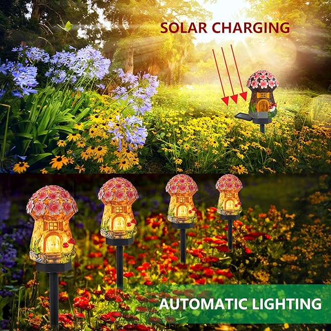 Dazzle Bright Solar Mushroom Lights Fairy Garden Lights - Image 3