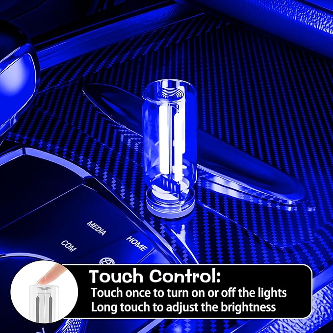 4 PCS Car USB Light Blub, Plug-in LED Ambient Lighting - Image 2