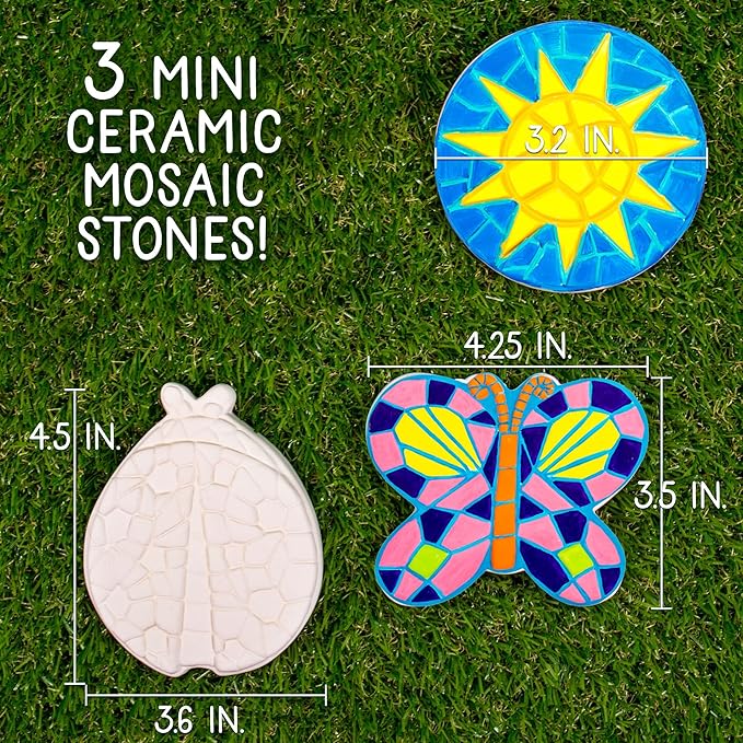 Creative Roots Paint Your Own Butterfly, Ladybug & Sun Stepping Stone by - Image 4