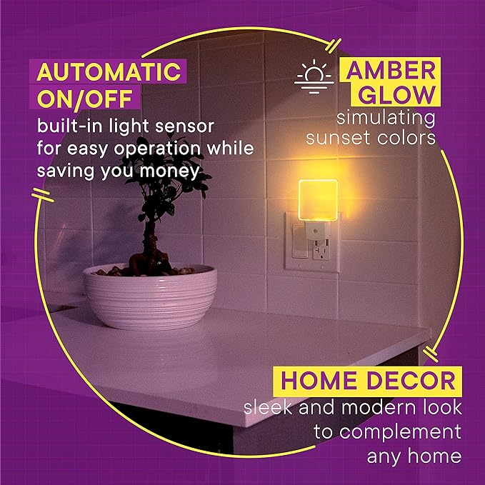 2-Pack Automatic Adults & Kids Night Lights Plug into Wall I Cozy Home Decor - Image 6