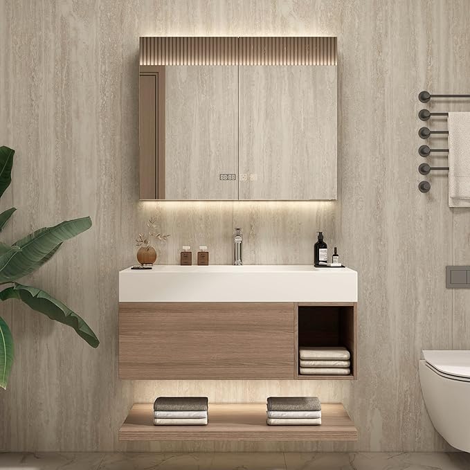 36" Modern Floating Bathroom Vanity Set by Unknown