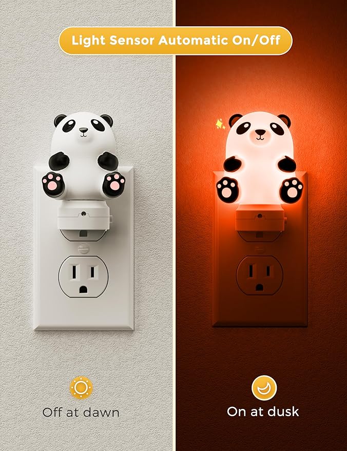 L LOHAS LED Night Light for Kids, 3D Cute Night Light Plug in, Dusk to Dawn - Image 2