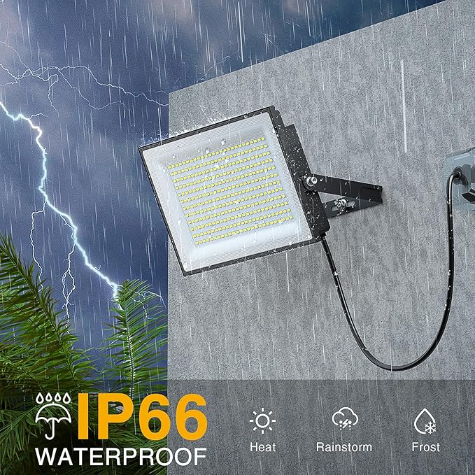 Onforu 300W Flood Lights Outdoor, 30000lm Bright LED Work Light - Image 4