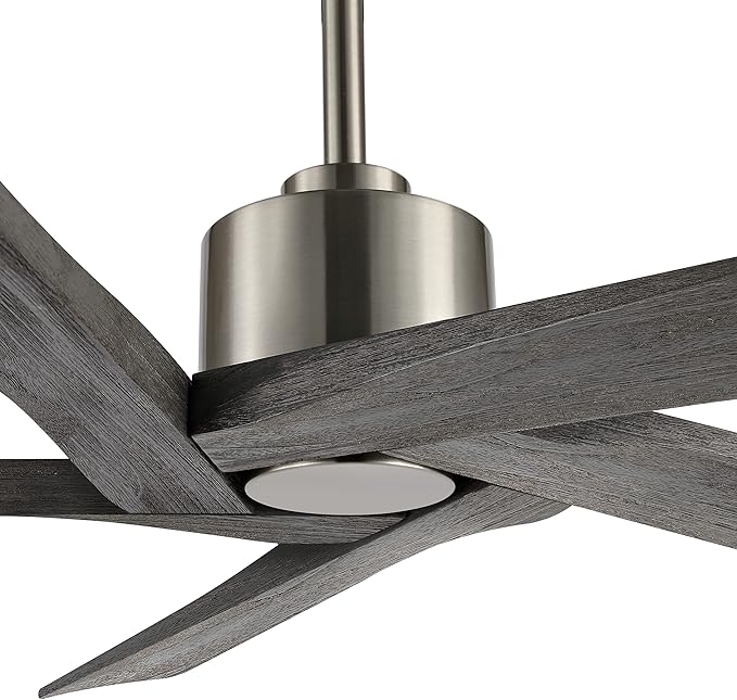 WINGBO 64 Inch DC Ceiling Fan without Lights, 5 Reversible Carved Solid Wood - Image 8