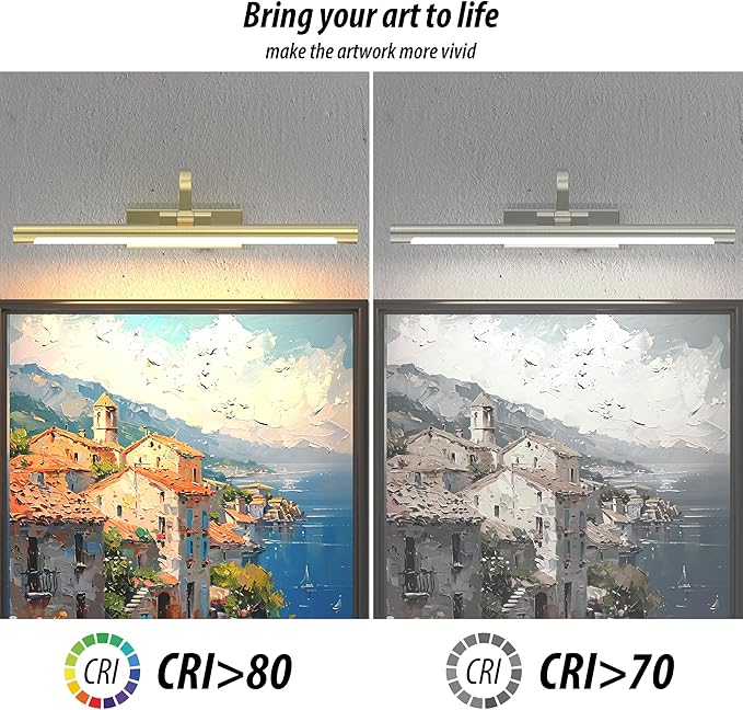 URSOLA Picture Lights for Wall, 5200mAh Battery Operated Picture Frame Light - Image 5