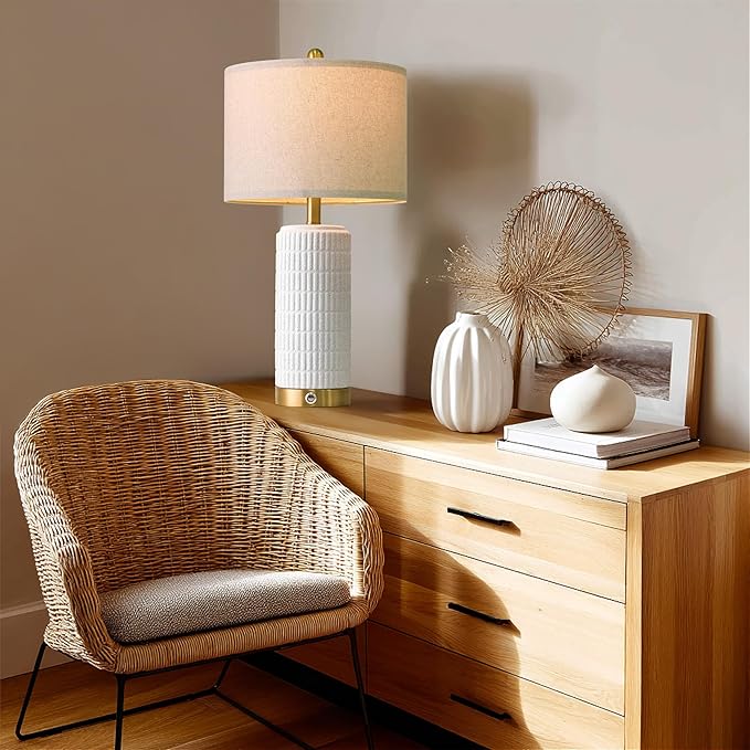 PoKat Stone-Like Ceramic Table Lamps - Image 7
