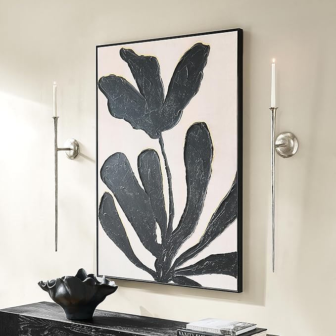 Z Gallerie One Piece Aspar Wall Sconce Long Candle Holder in Silver Finish - Image 6