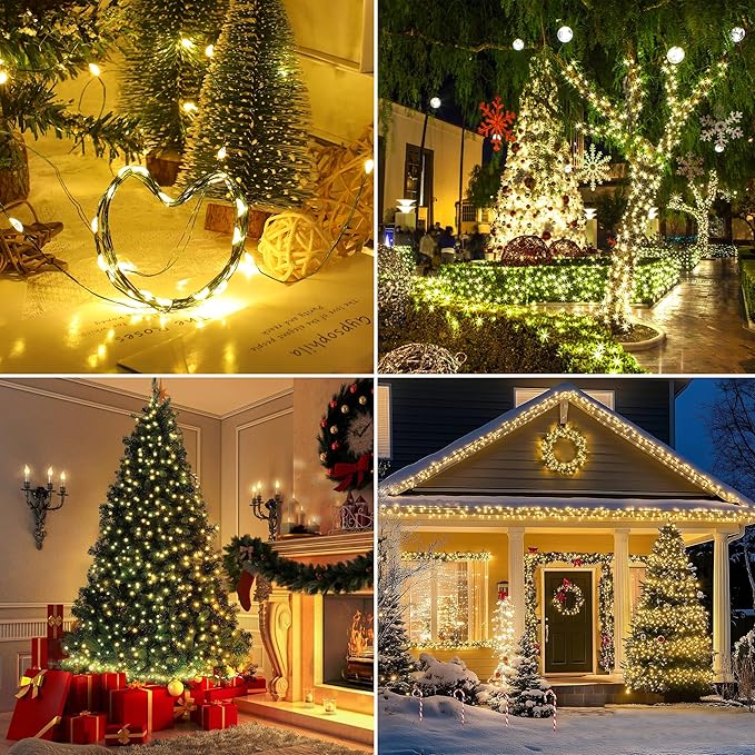 200LED Battery Operated Christmas Lights 8 Modes - Image 6