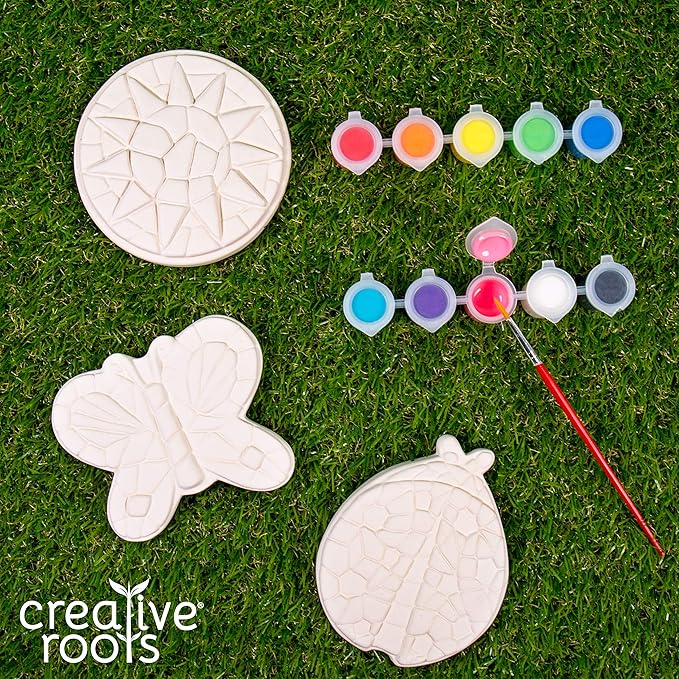 Creative Roots Paint Your Own Butterfly, Ladybug & Sun Stepping Stone by - Image 3